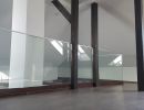 oslona wolnej przestrzeni szklana balustrada